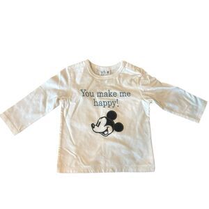Uniqo Baby Toddler Disney Projest Long Sleeve Tee Size 12-18 months Mickey Mouse